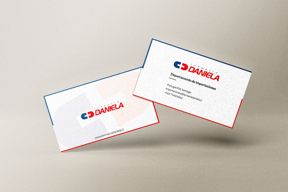 Tarjetas de Presentación Farmacia Daniela | Plan Nueve